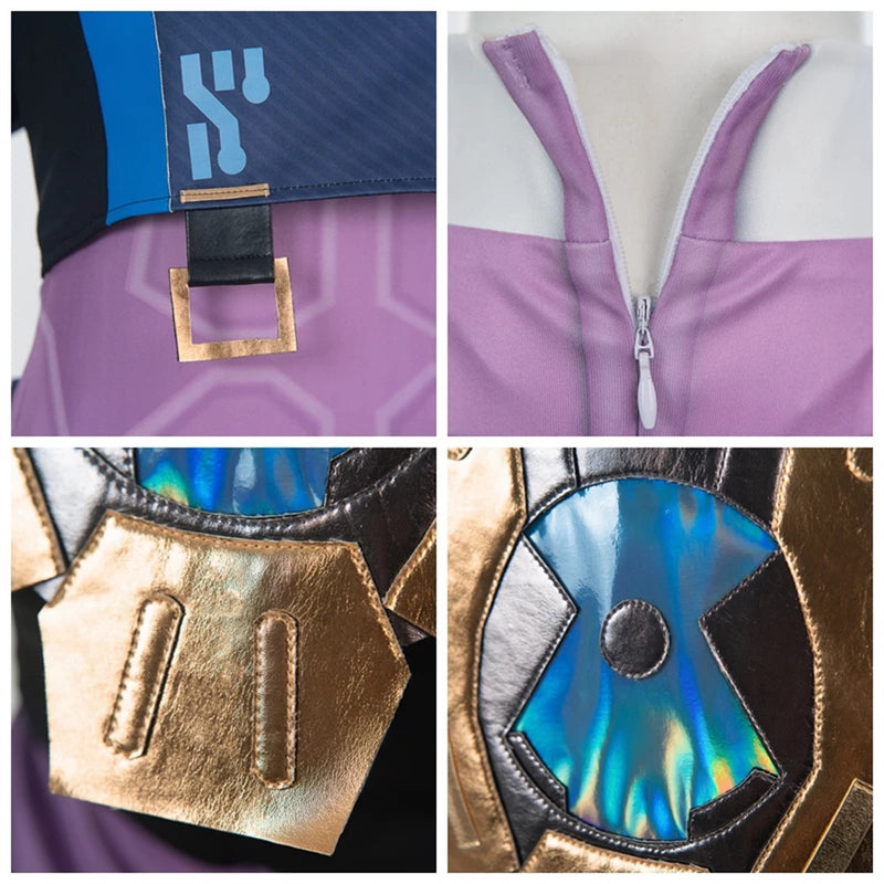 Female Game Valorant Neon Cosplay Costume Printed Outfits - AwwwCos