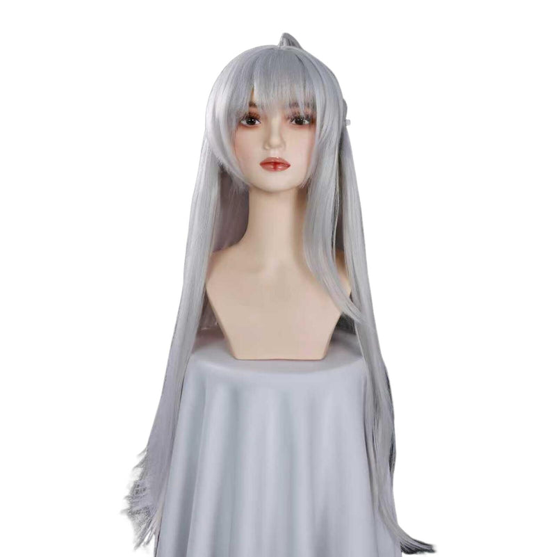 Female Game Zenless Zone Zero Yixuan Cosplay Slivery Grey Stright Wig - AwwwCos