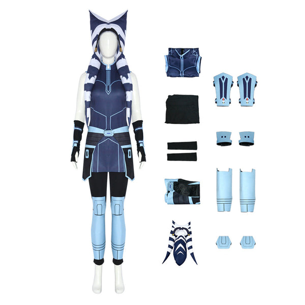 Female Star Wars The Clone Wars Ahsoka Cosplay Costume