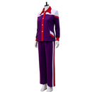 Female Weapons Gladys Cosplay Costume Purple Tracksuit Long Sleeve Jacket Pants