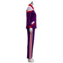 Female Weapons Gladys Cosplay Costume Purple Tracksuit Long Sleeve Jacket Pants