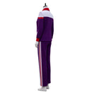 Female Weapons Gladys Cosplay Costume Purple Tracksuit Long Sleeve Jacket Pants
