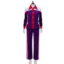Female Weapons Gladys Cosplay Costume Purple Tracksuit Long Sleeve Jacket Pants