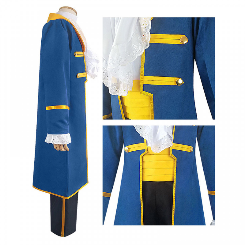 Film Beauty and the Beast Men Prince Dan Stevens Cosplay Costume