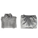 Film Beetle Juice Astrid Cosplay Costume Gray Top A Line Dress