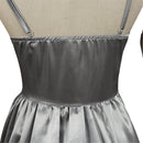 Film Beetle Juice Astrid Cosplay Costume Gray Top A Line Dress