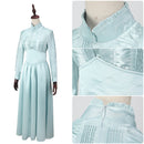 Film Beetle Juice Astrid Cosplay Costume Women Teal Top Skirt Sashes - AwwwCos