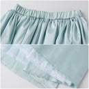 Film Beetle Juice Astrid Cosplay Costume Women Teal Top Skirt Sashes - AwwwCos