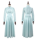 Film Beetle Juice Astrid Cosplay Costume Women Teal Top Skirt Sashes - AwwwCos