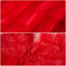 Film Beetle Juice Lydia Cosplay Costume Red Ruffles Pleated Dress