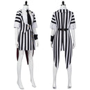 Film Beetle Juice Women Cosplay Costume Tailcoat Dress
