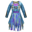 Film Descendants Evie Kids Cosplay Costume Gradient Blue Dress - AwwwCos