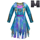 Film Descendants Evie Kids Cosplay Costume Gradient Blue Dress - AwwwCos
