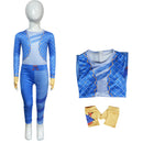 Film Descendants: The Rise of Red Pink Blue Cosplay Costume Jumpsuit