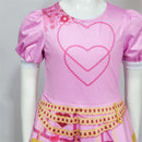 Film Descendants: The Rise of Red Pink Blue Cosplay Costume Jumpsuit