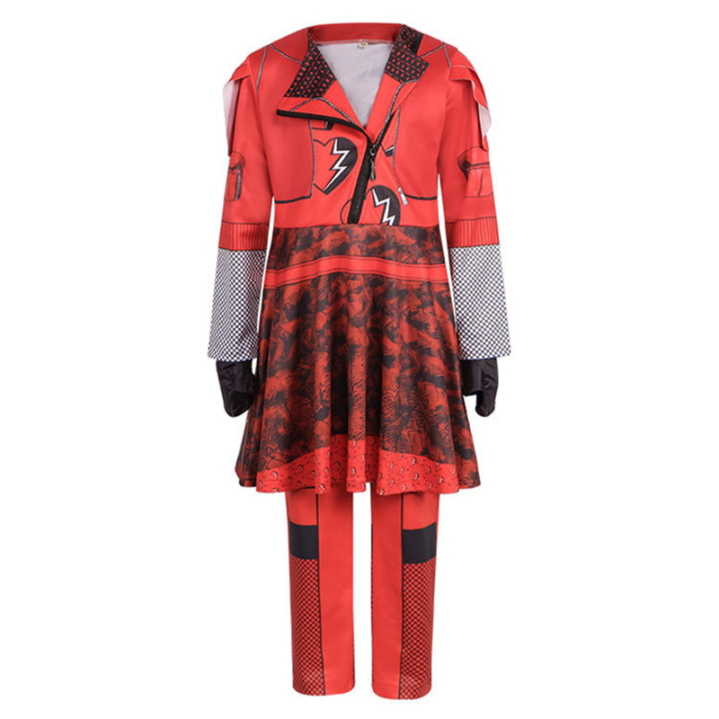 Film Descendants: The Rise of Red Red Kids Adult Cosplay Costume