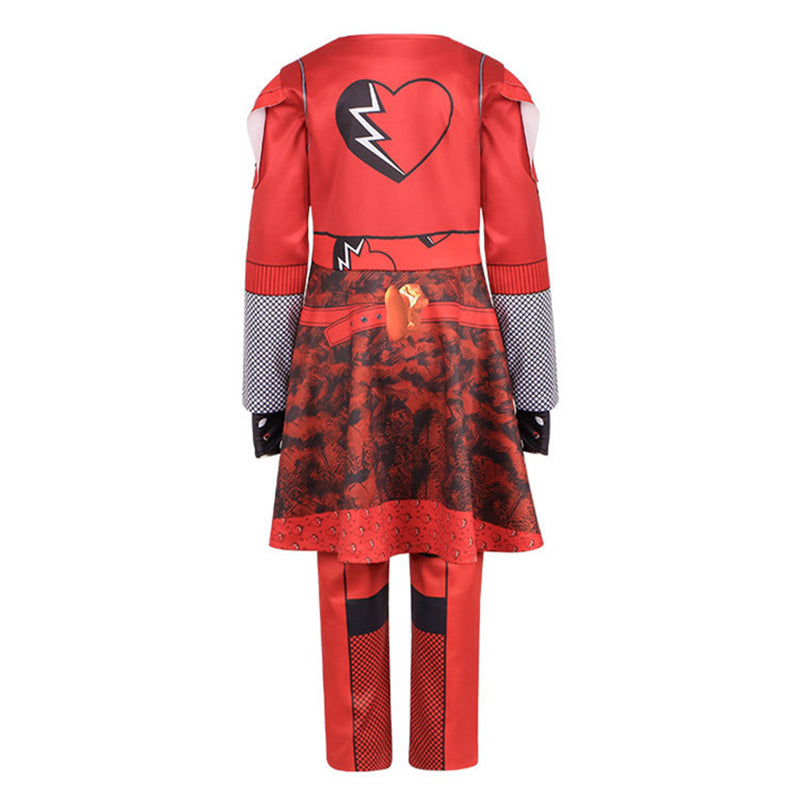 Film Descendants: The Rise of Red Red Kids Adult Cosplay Costume