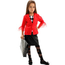 Film Harley Quinn Cosplay Costume Kid Girl JK Uniform Coat Skirt - AwwwCos