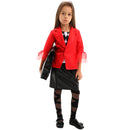 Film Harley Quinn Cosplay Costume Kid Girl JK Uniform Coat Skirt - AwwwCos