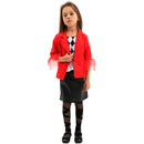 Film Harley Quinn Cosplay Costume Kid Girl JK Uniform Coat Skirt - AwwwCos