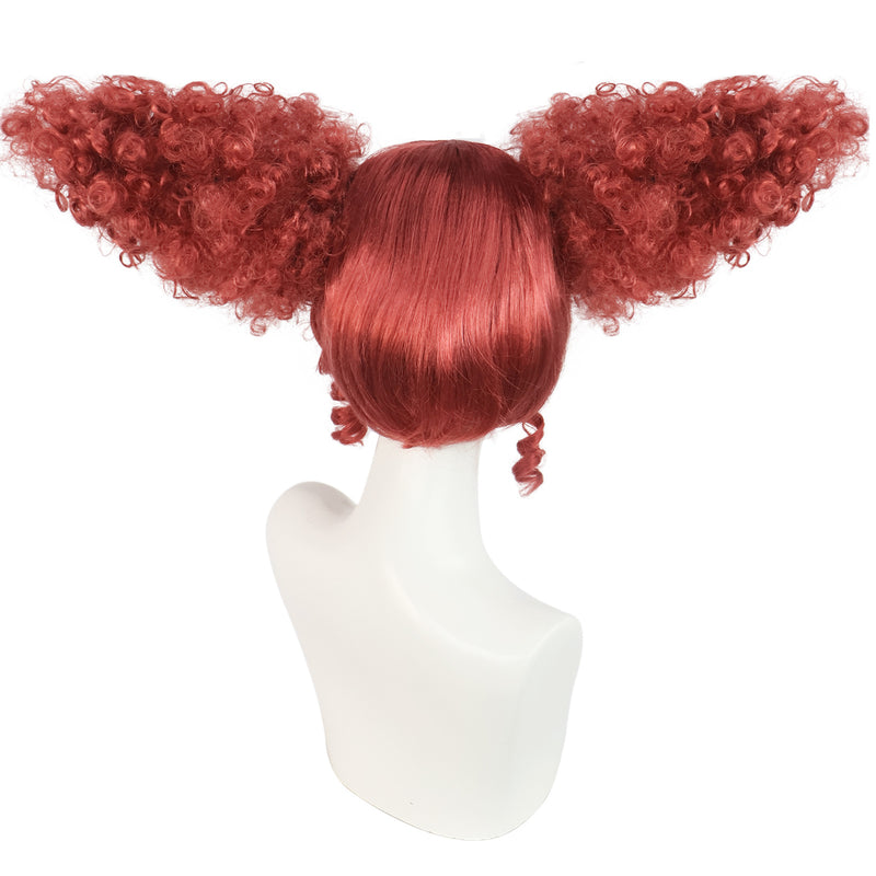 Film It Clown Cosplay Wig Tangerine Hairpieces With Ears