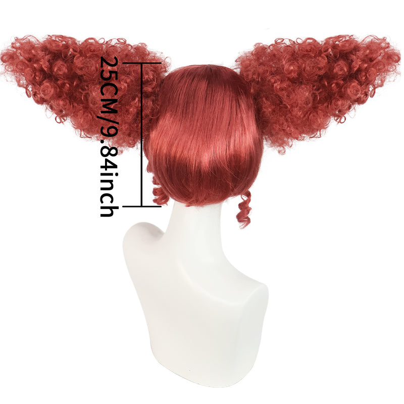 Film It Clown Cosplay Wig Tangerine Hairpieces With Ears