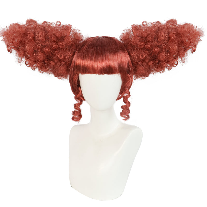 Film It Clown Cosplay Wig Tangerine Hairpieces With Ears