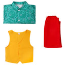 Film Joker Arthur Fleck Cosplay Costume Kid Boys Uniform Green Wig - AwwwCos