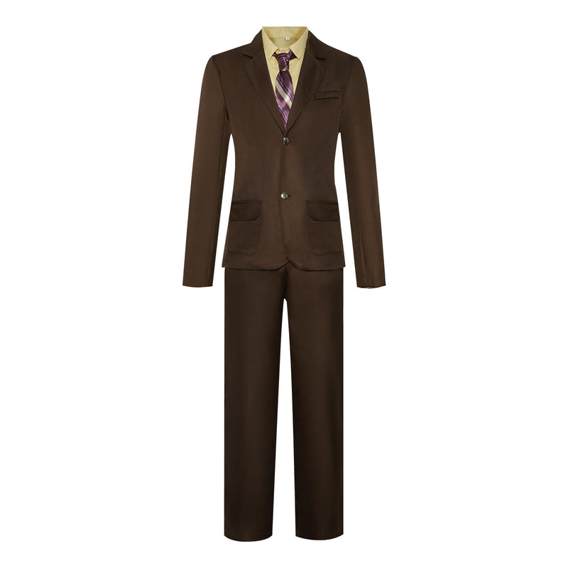 Film Joker Arthur Fleck Cosplay Costume Male Brown Uniform