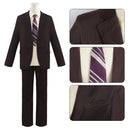 Film Joker Arthur Fleck Cosplay Costume Men Brown Uniform - AwwwCos