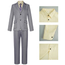 Film Joker Arthur Fleck Cosplay Costume Men Grey Jacket Pants Tie - AwwwCos