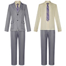 Film Joker Arthur Fleck Cosplay Costume Men Grey Jacket Pants Tie - AwwwCos