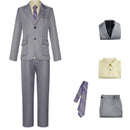 Film Joker Arthur Fleck Cosplay Costume Men Grey Jacket Pants Tie - AwwwCos