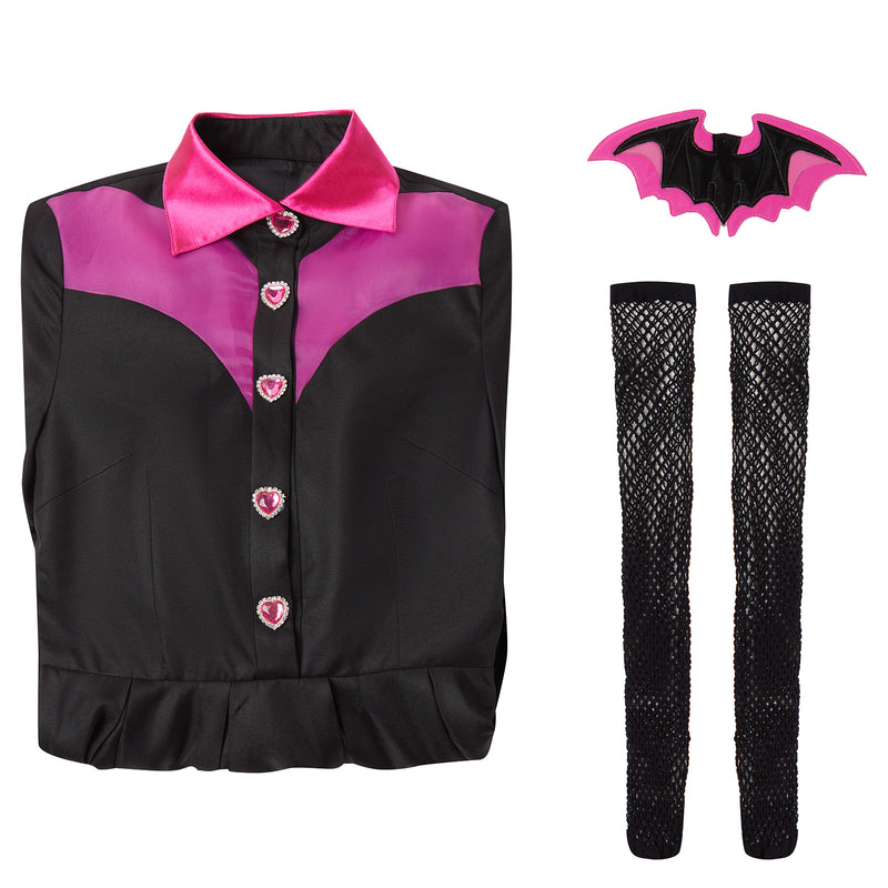 Film Monster High Draculaura Cosplay Costume Dress Stockings