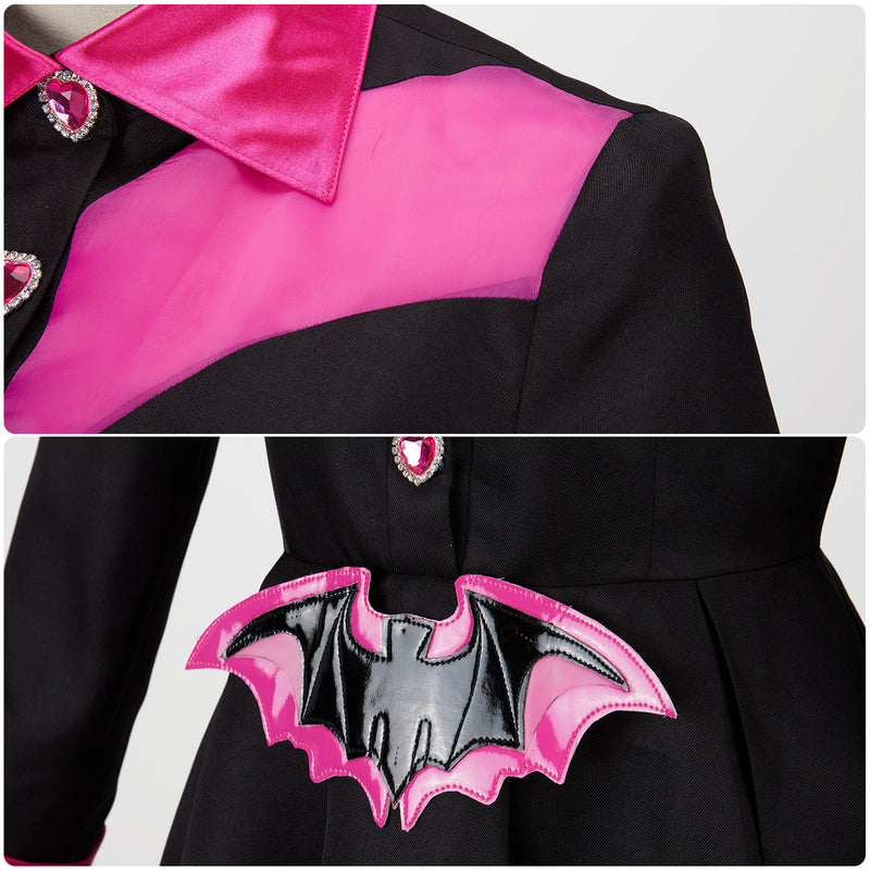Film Monster High Draculaura Cosplay Costume Dress Stockings