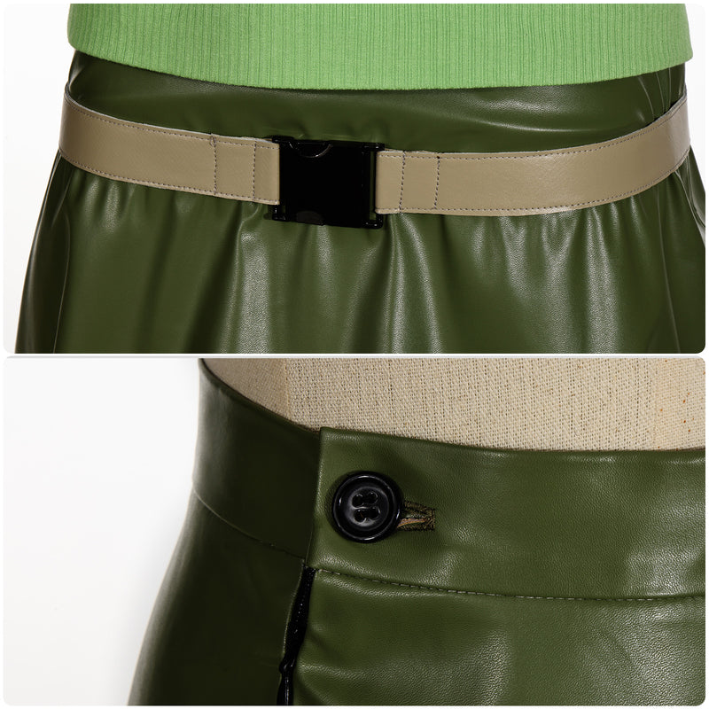 Film Monster High Scarah Screams Cosplay Costume Green Suit