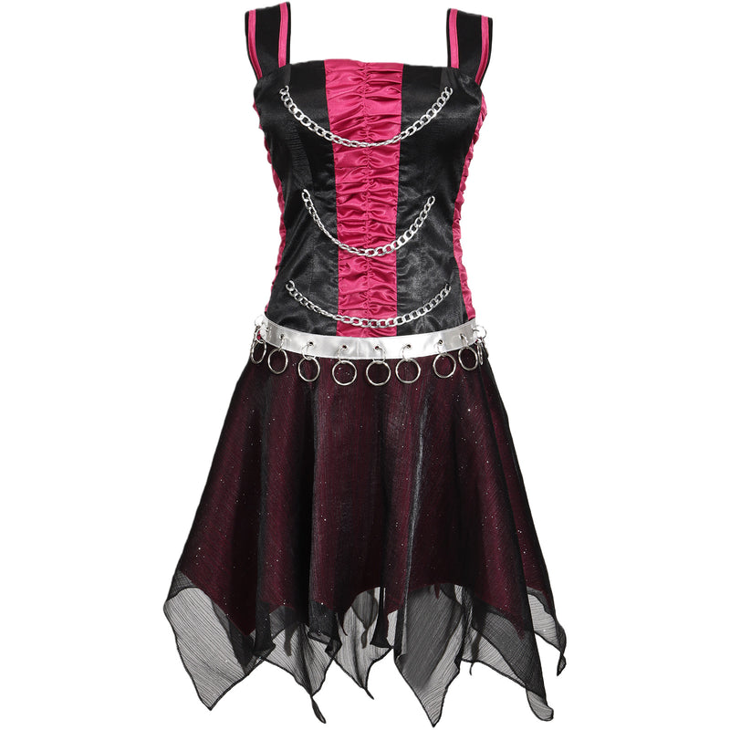 Film Monster High Spectra Vondergeist Cosplay Costume Square Collar Dress