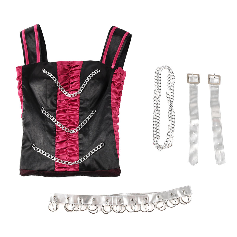 Film Monster High Spectra Vondergeist Cosplay Costume Square Collar Dress