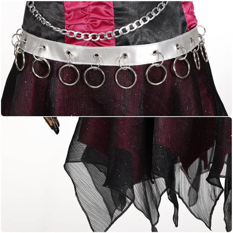 Film Monster High Spectra Vondergeist Cosplay Costume Square Collar Dress