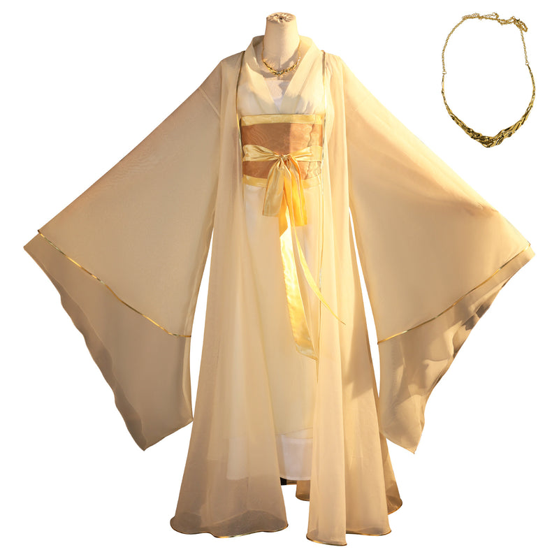 Film Ne Zha Crane Girl Cosplay Costume Traditional Hanfu