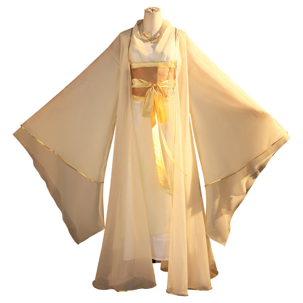 Film Ne Zha Crane Girl Cosplay Costume Traditional Hanfu