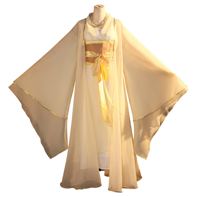 Film Ne Zha Crane Girl Cosplay Costume Traditional Hanfu