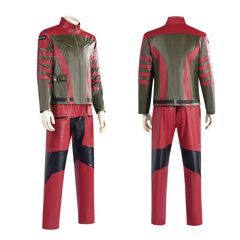 Film Red On Callum Drift Cosplay Costume Faux Leather Suit