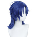 Film Rise of the Non-Mammalians Gary Snake Cosplay Royal Blue Curly Wig - AwwwCos