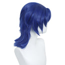 Film Rise of the Non-Mammalians Gary Snake Cosplay Royal Blue Curly Wig - AwwwCos
