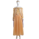 Film Star Wars Amidala Cosplay Costume Orange Floral dress - AwwwCos