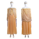 Film Star Wars Amidala Cosplay Costume Orange Floral dress - AwwwCos