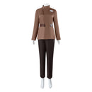 Film Star Wars Korr Sella Cosplay Costume Women Khaki Coat Pants - AwwwCos