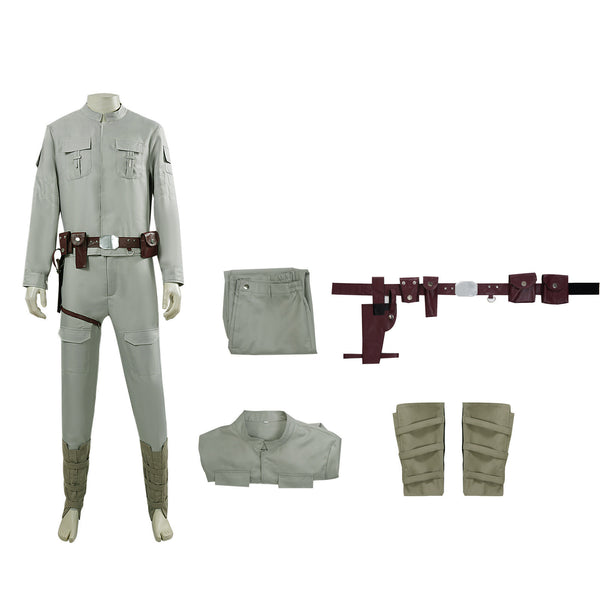 Film Star Wars Luke Skywalker Cosplay Costume Men Uniform