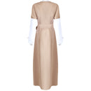 Film Star Wars:Return of the Jedi Leia Organa Solo Cosplay Khaki Dress - AwwwCos